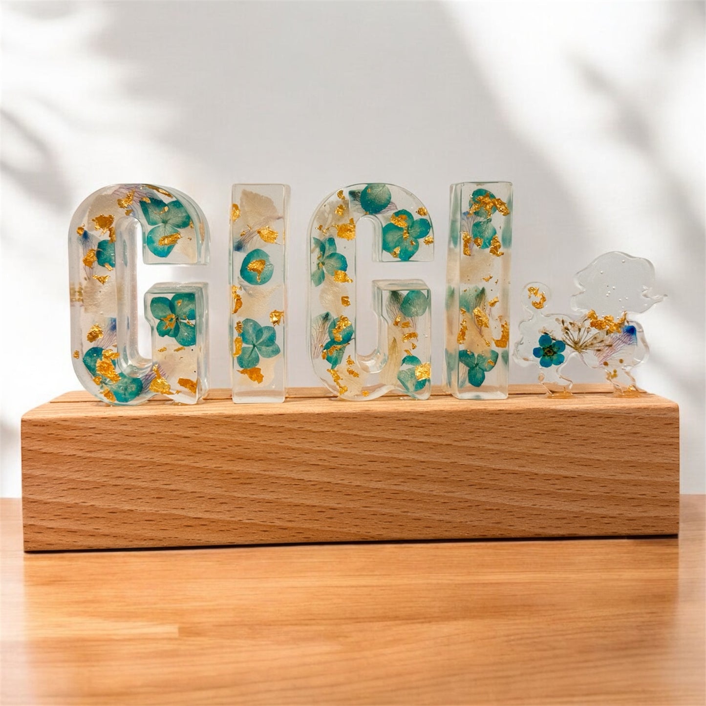 客製化押花小夜燈( 1-4 個字母) Personalised pressed flower night light (1-4 letters)