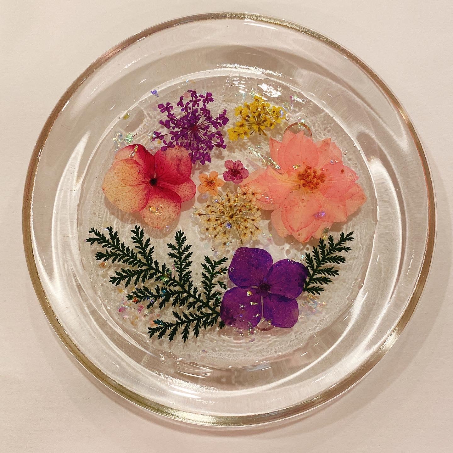 押花杯墊 Pressed flower cup mat