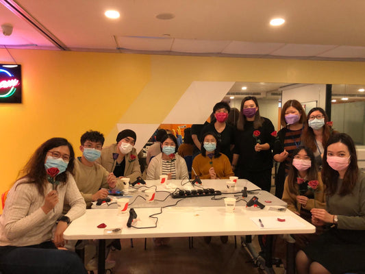 皮革玫瑰花製作體驗 x 女青年會 Leather Rose Making Experience x YWCA（歡迎報價）