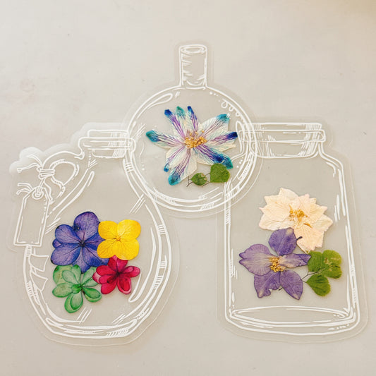 押花書籤 Pressed flower bookmark