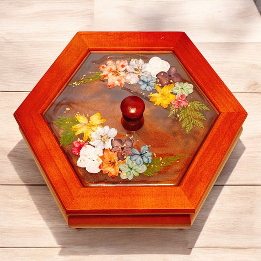 客製化押花儲物盒(小) Personalised pressed flower candy box (small)