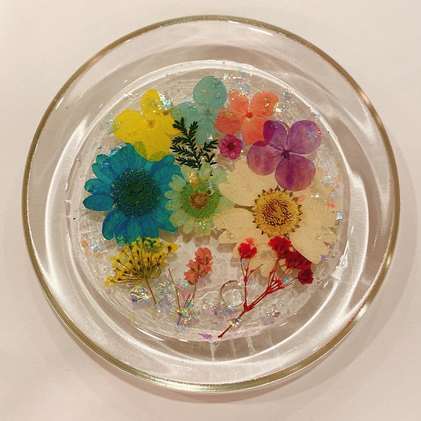 押花杯墊 Pressed flower cup mat