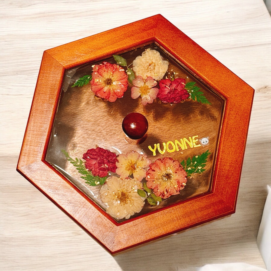 客製化押花儲物盒(小) Personalised pressed flower candy box (small)