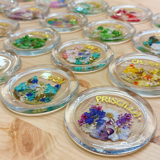押花杯墊 Pressed flower cup mat