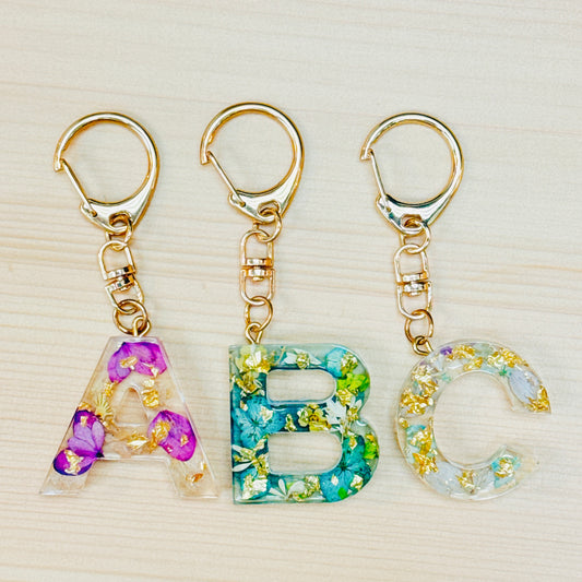 押花字母鎖匙扣製作體驗 Pressed Flower Alphabet Keychain Workshop